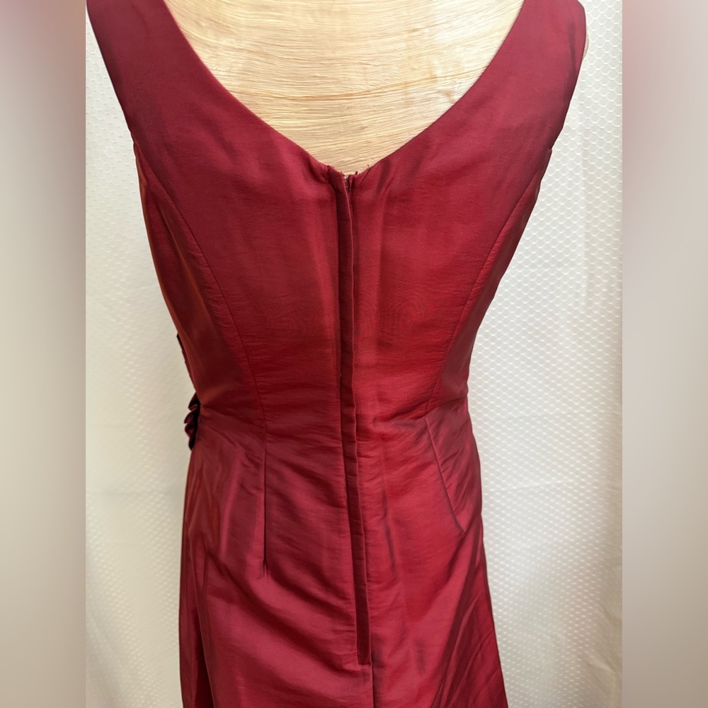 🔴 Alexia Designs satin rust prom or bridesmaid gown Size 8 - Picture 6 of 9